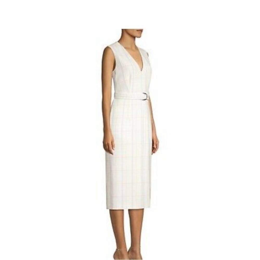 Hugo Boss sleeveless midi dress.